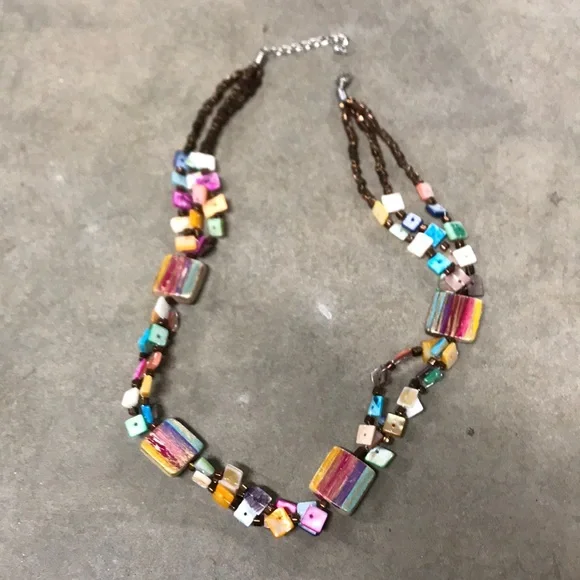 Colorful necklace. New condition - Picture 1 of 5